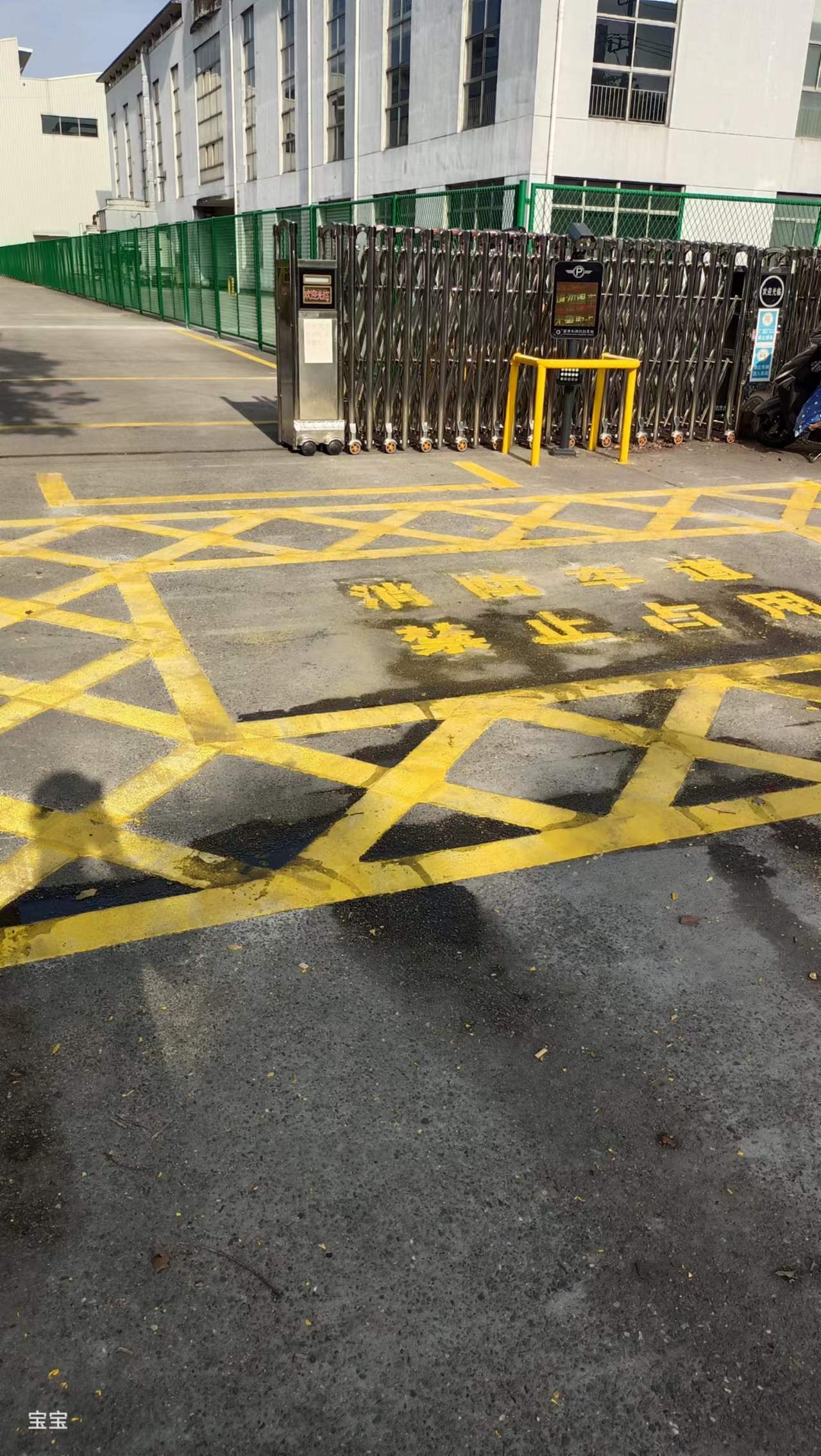 园林办事处马路划线
